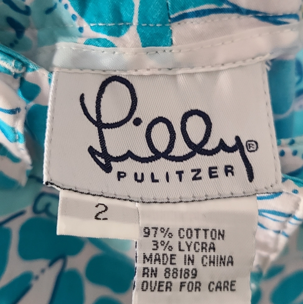 SALE!! Lilly Pulitzer Liza Capri - Picture 2 of 3